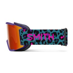 Smith Squad Small Purple Haze Neon Cheetah 2 écrans ChromaPop Everyday Red Mirror & Clear