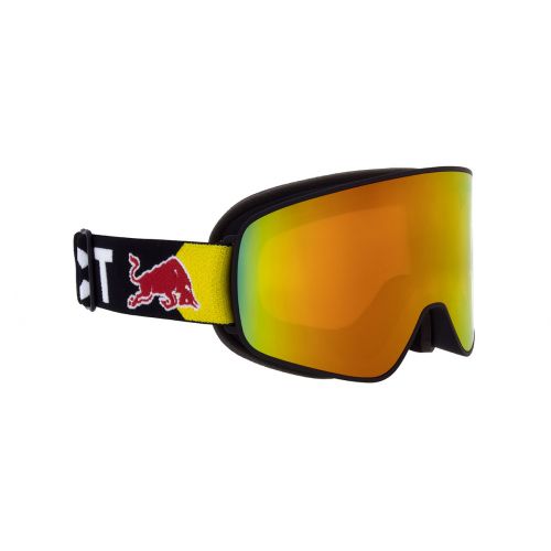 Red Bull Spect Masque de ski Rush Matte Black Orange Red Mirror Cat.2