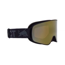 Red Bull Spect Masque de ski Rush Matte Black / Anthracite Grey Orange Gold Mirror Cat.3