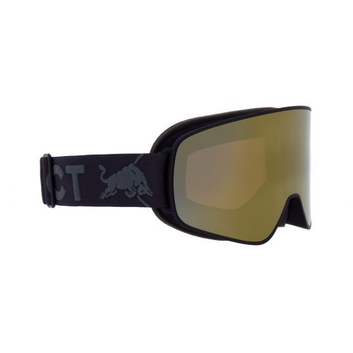 Red Bull Spect Masque de ski Rush Matte Black / Anthracite Grey Orange Gold Mirror Cat.3