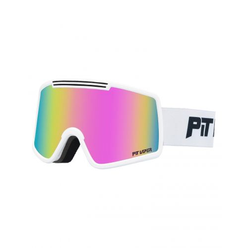 Pit Viper Ski Goggle French Fry Single Wide The Miami Nights Pink Revo Cat.3