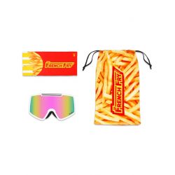 Pit Viper Ski Goggle French Fry Single Wide The Miami Nights Pink Revo Cat.3