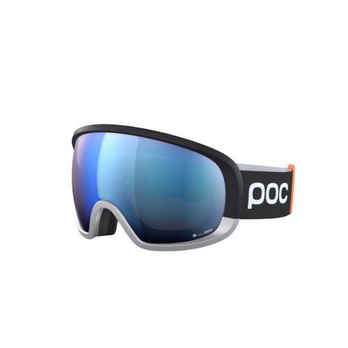 POC Fovea Mid Race Uranium Black/Argentine Silver/Partly Sunny Blue + Cat1