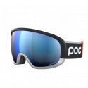 POC Fovea Mid Race Uranium Black/Argentine Silver/Partly Sunny Blue + Cat1