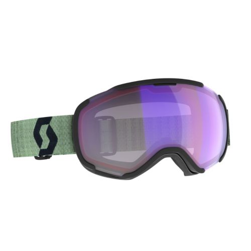 Scott Masque de Ski Faze II LS Soft Green/black Light Sensitive Blue Chrome