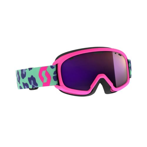 Scott Masque de Ski Junior Jr Witty Chrome Mint Green / Neon Pink Enhancer Purple Chrome