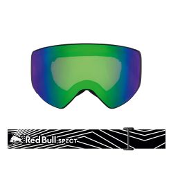 Red Bull Spect Masque de Ski Jam Matte Black / White - Rose Green Mirror Cat.2 & Cloudy Snow Cat.2