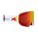 Red Bull Spect Masque de Ski Jam Matte White - Brown Red Mirror Cat.3 & Cloudy Snow Cat.2