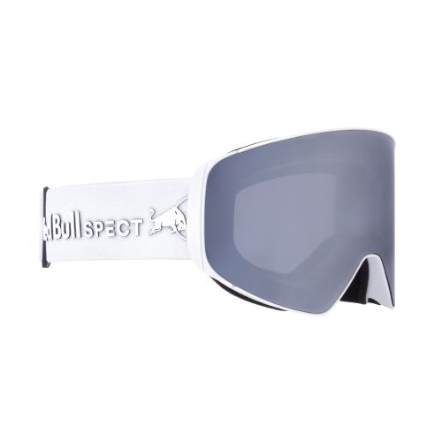 Red Bull Spect Masque de Ski Jam Matte White - Smoke Silver Mirror Cat.3 & Cloudy Snow Cat.2