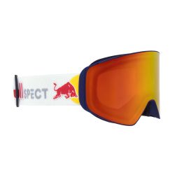 Red Bull Spect Masque de Ski Jam Matte Blue / White - Brown Red Mirror Cat.3 & Cloudy Snow Cat.2