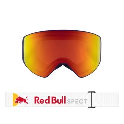 Red Bull Spect Masque de Ski Jam Matte Blue / White - Brown Red Mirror Cat.3 & Cloudy Snow Cat.2