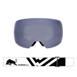 Red Bull Spect Masque de Ski Chute Black Matte / White - Smoke Silver Mirror Cat.3 & Cloudy snow Cat.2