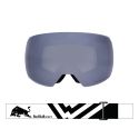 Red Bull Spect Masque de Ski Chute Black Matte / White - Smoke Silver Mirror Cat.3 & Cloudy snow Cat.2