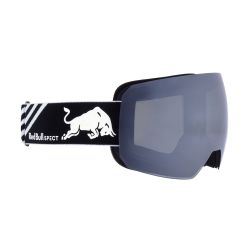 Red Bull Spect Masque de Ski Chute Black Matte / White - Smoke Silver Mirror Cat.3 & Cloudy snow Cat.2