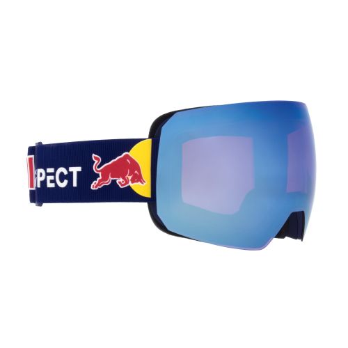 Red Bull Spect Masque de Ski Chute Blue Matte - Purple Blue Mirror Cat.3 & Cloudy snow cat.2