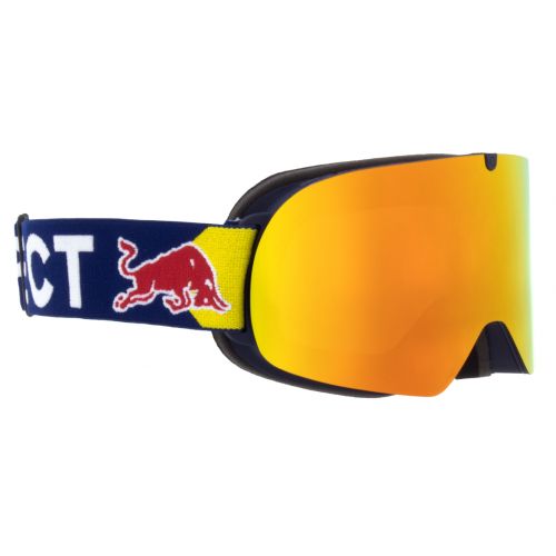 Red Bull Masque de Ski Spect Soar Dark Blue Brown Red Mirror Cat.3