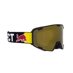 Red Bull Masque de Ski PARK Black Matte Brown Gold Mirror Cat.3