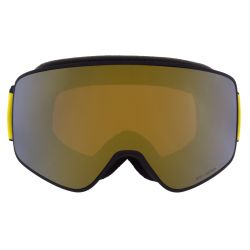 Red Bull Spect Masque de ski Rush Matte Black Orange Gold Mirror Cat.3