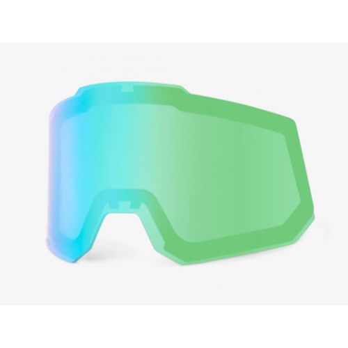 100% Ecran SNOWCRAFT/SNOWCRAFTXL - Hiper Dual Pane Mirror Turquoise Lens