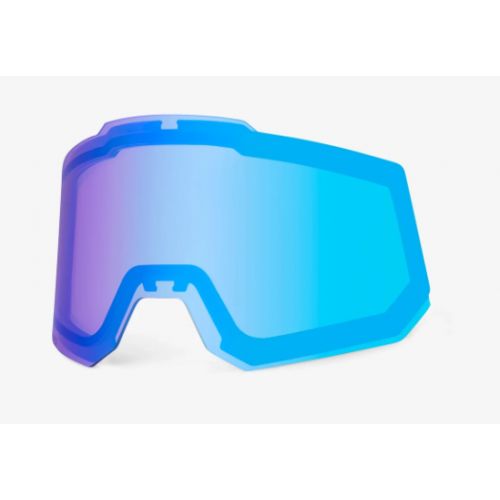 100% Ecran SNOWCRAFT/SNOWCRAFTXL - Hiper Dual Pane Mirror Turquoise Lens