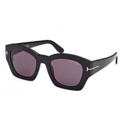 Tom Ford Guilliana Shiny Black - Purple Lenses