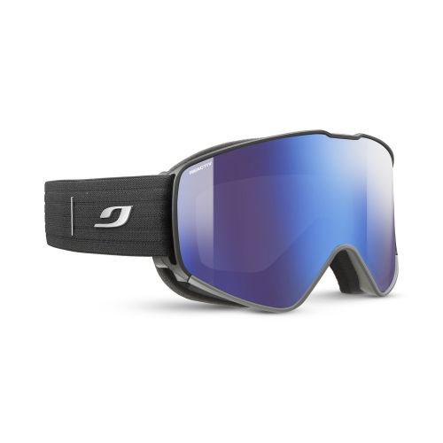 Julbo masque de ski Cyrius Noir Reactiv Polarized 2-4 Flash Bleu