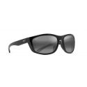 Maui Jim Nuu Landing Black Gloss/Black Rubber - Neutral Grey Polarized Lenses