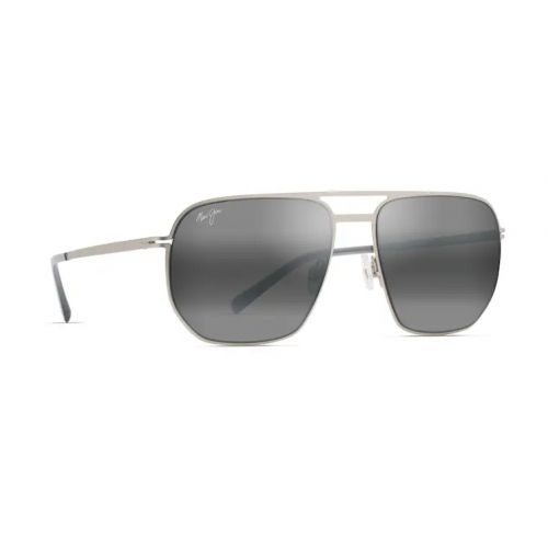 Maui Jim Shark's Cove Silver Grey - Neutral Grey Polarized Lenses