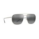 Maui Jim Shark's Cove Silver Grey - Neutral Grey Polarized Lenses