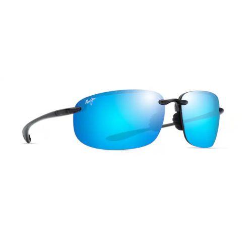 Maui Jim Ho'okipa XLarge Translucent Grey - Blue Hawaii Polarized Lenses