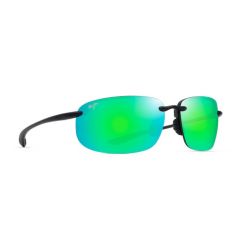 Maui Jim Ho'okipa XLarge Translucent Matte Grey - Maui Green Polarized Lenses
