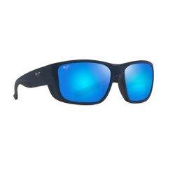 Maui Jim Amberjack Matte Dark Navy w/Black Rubber - Blue Hawaii Polarized Lenses 