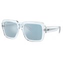 Ray-Ban Magellan Bio-Based RB4408 Transparent Light Blue - Light Blue Mirror Cat.2