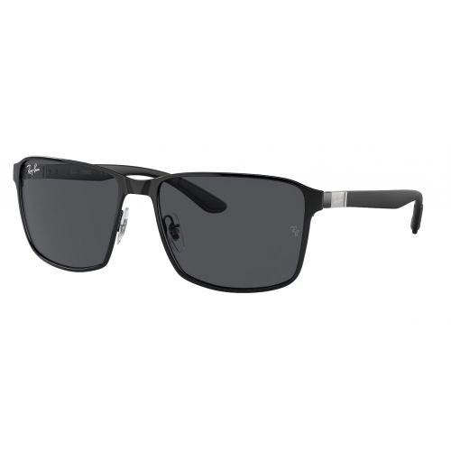 Ray-Ban RB3721 Black on Silver - Dark Green