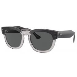 Ray-Ban Mega Hawkeye RB0298S Dark Gray On Transparent Gray - Dark Grey