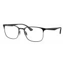 Ray-Ban RX6421 Matte Black on Silver