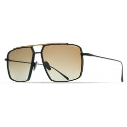 Brett Al Sun Titanium Black/Gold - Brown Polarized Lenses