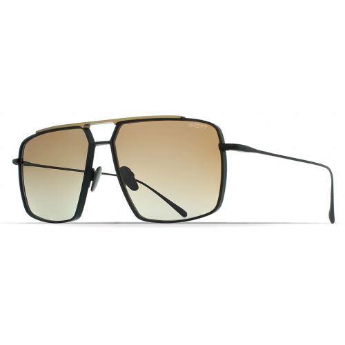 Brett Al Sun Titanium Black/Gold - Brown Polarized Lenses