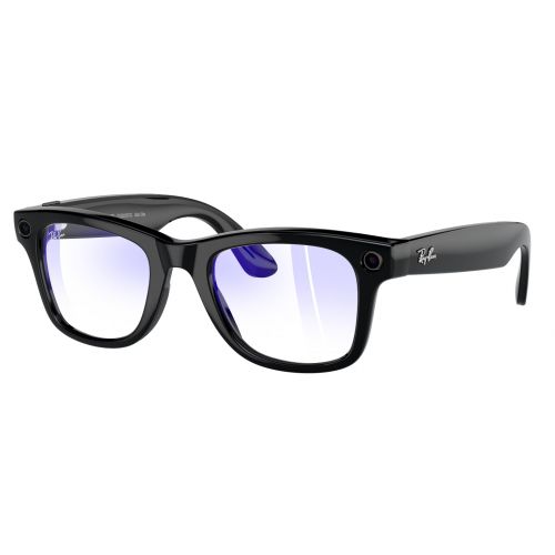 Ray-Ban Meta Wayfarer Shiny Black Clear