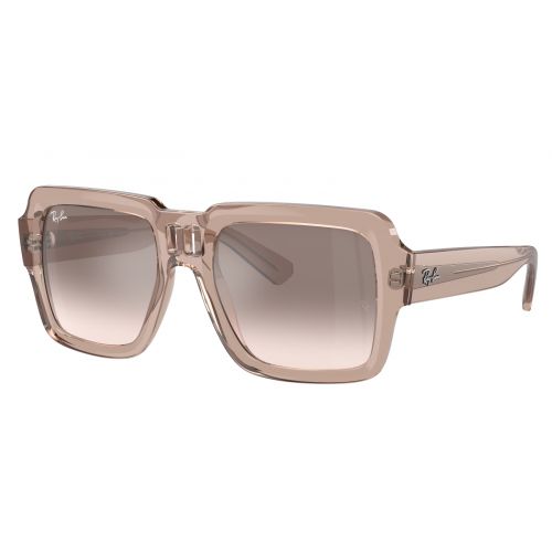 Ray-Ban Magellan Bio-Based RB4408 Transparent Light Brown - Light Brown Mirror Silver Gradient Cat.2