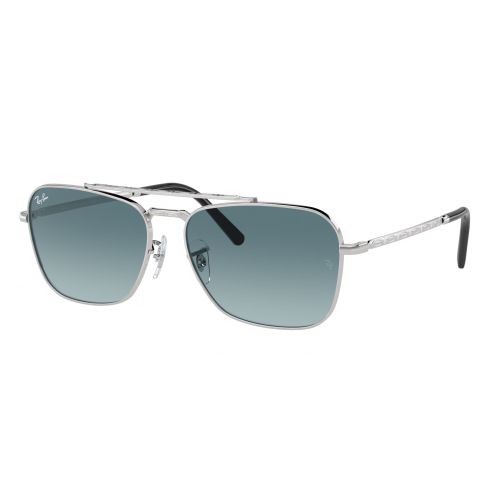 Ray-Ban New Caravan Legend Silver Argent Blue Gradient Grey