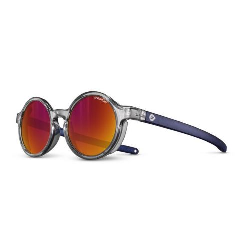 Julbo Walk L Translucide Brillant Gris/Bleu - Spectron 3 Flash Rouge