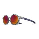 Julbo Walk L Translucide Brillant Gris/Bleu - Spectron 3 Flash Rouge