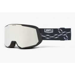 100% SNOWCRAFT XL Nico 2 écrans HIPER Grey-Blue w/ Silver ML Mirror & HIPER Smoke w/ Blue ML Mirror - 100Percent Goggles