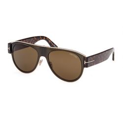 Tom Ford TF1074 Dark Green w/ Havana - Brown Polar