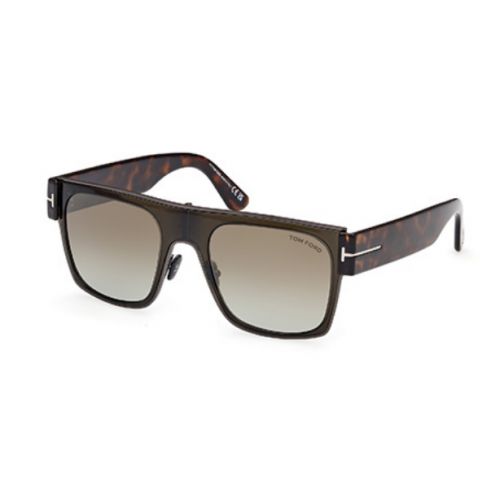 Tom Ford Tf1073 Edwin Dark Green w/ Havana -Green Gradient Lenses