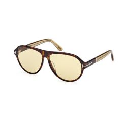 Tom Ford TF1080 Quincy Havana w/ Cristal Yellow - Photochromic Lenses