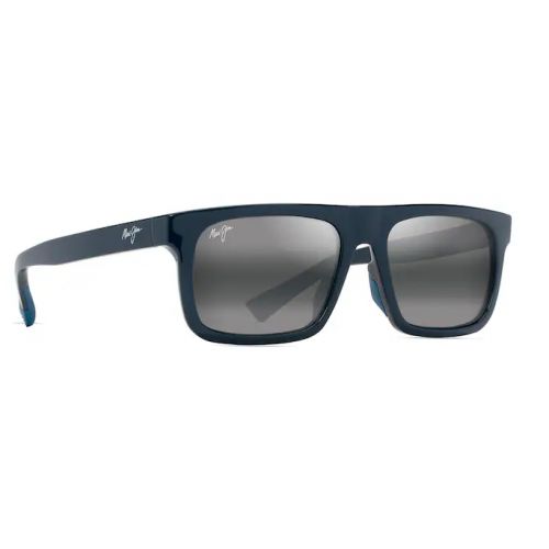 Maui Jim Surf Rider Noir Intérieur Bleu Gris Neutre