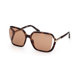 Tom Ford Solange-02 Hvana Dark - Brown Lenses 