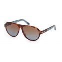 Tom Ford TF1080 Quincy Havana w/ Cristal Bright Blue - Brown Lenses